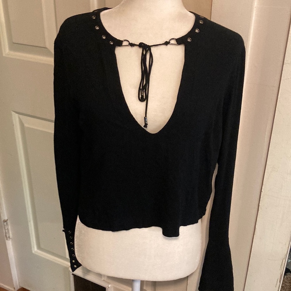 Free people long sleeve crop size s/p